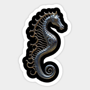 Metallic Seahorse Sticker